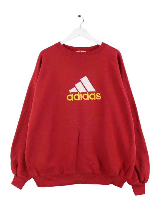 Adidas 90s Embroidered Sweater Rot XXL