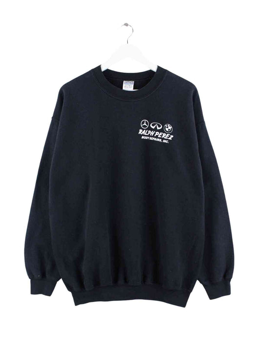 Gildan 90s Print Sweater Schwarz L