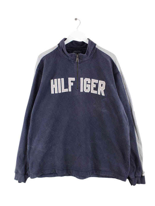 Tommy Hilfiger Embroidered Half Zip Sweater Blau XL