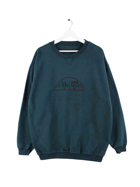 Ellesse 90s Embroidered Sweater Grün XL