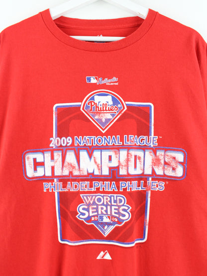 Majestic MLB Philadelphia Phillies T-Shirt Rot XXL