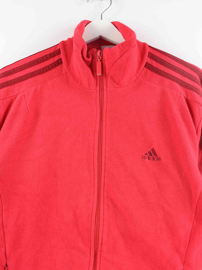 Adidas Damen Zip Fleece Sweater Rot M