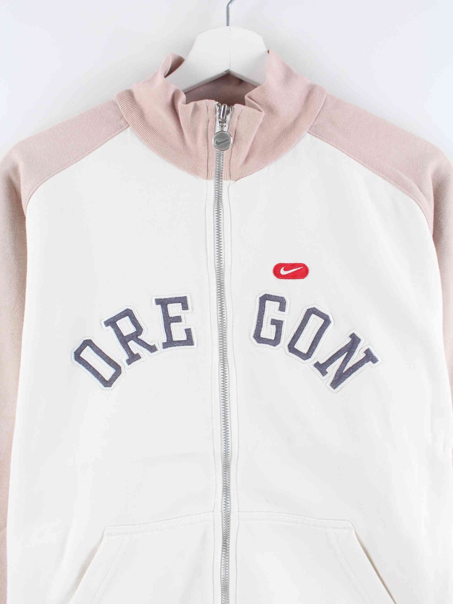 Nike Damen Zip Oregon Embroidered Sweater Weiß L