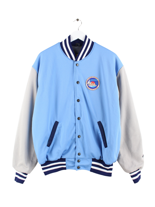 Vintage College Jacke Blau M