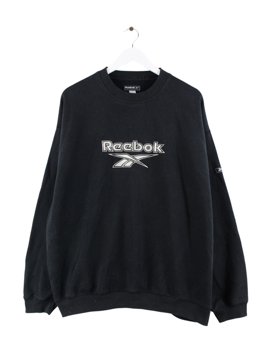 Reebok 90s Embroiderd Sweater Schwarz XL