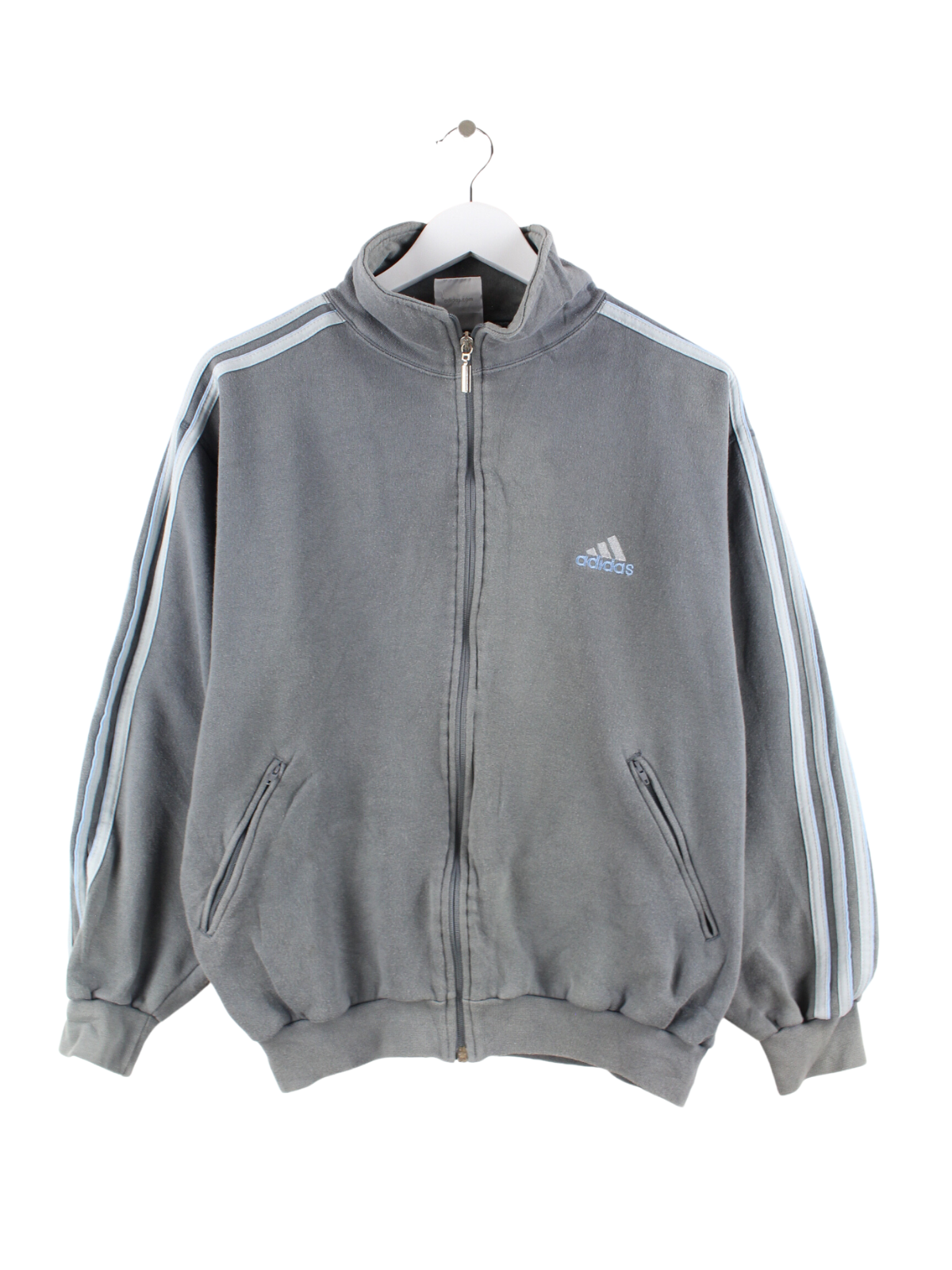 Adidas jacket gray hot sale