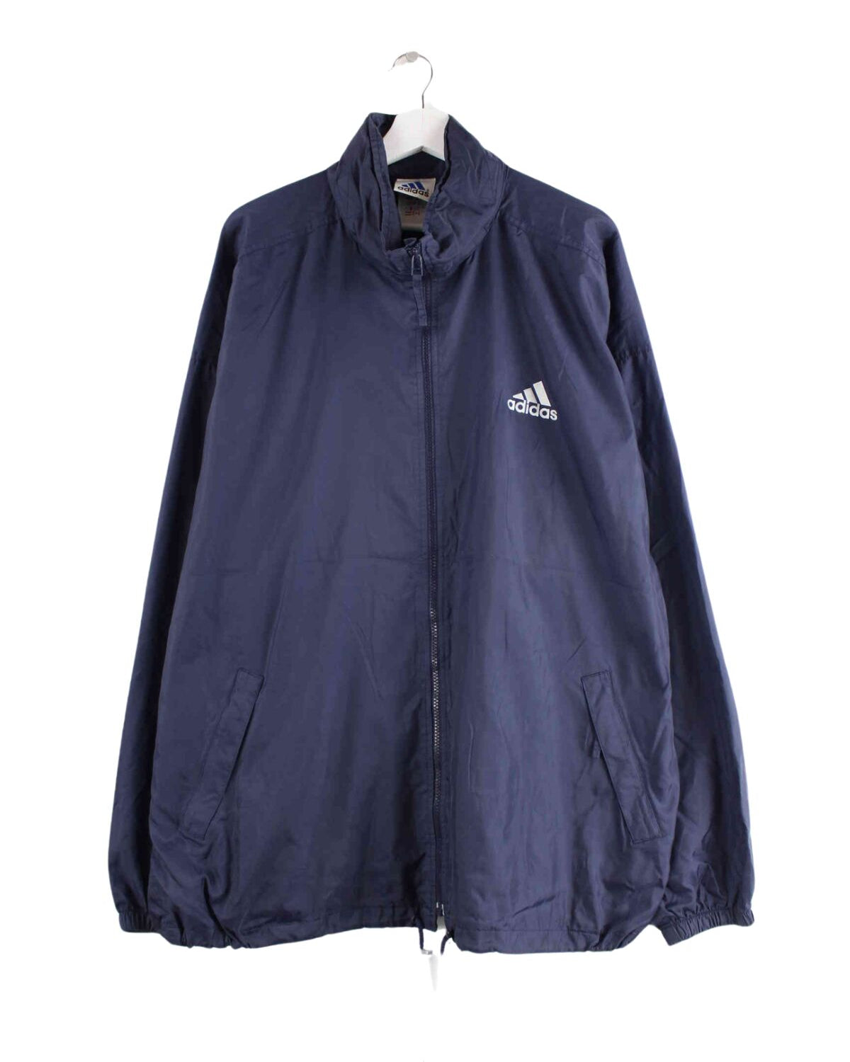 Adidas 90s Vintage Regen Jacke Blau 3XL (front image)