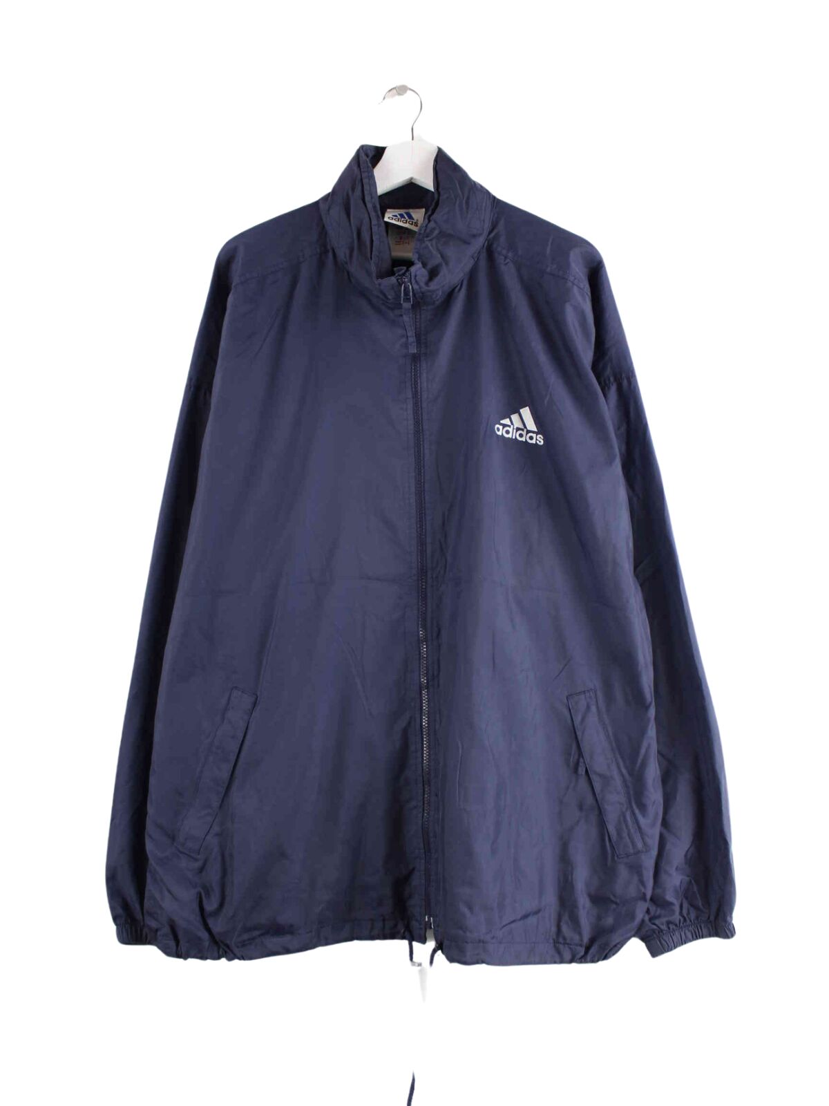 Adidas 90s Vintage Regen Jacke Blau 3XL (front image)