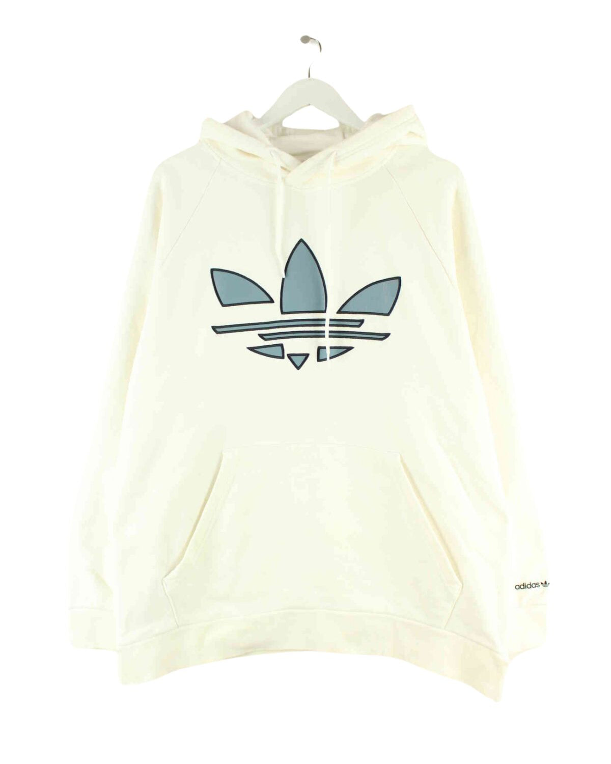 Adidas Embroidered Trefoil Hoodie Beige L (front image)