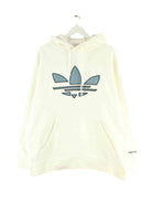 Adidas Embroidered Trefoil Hoodie Beige L (front image)