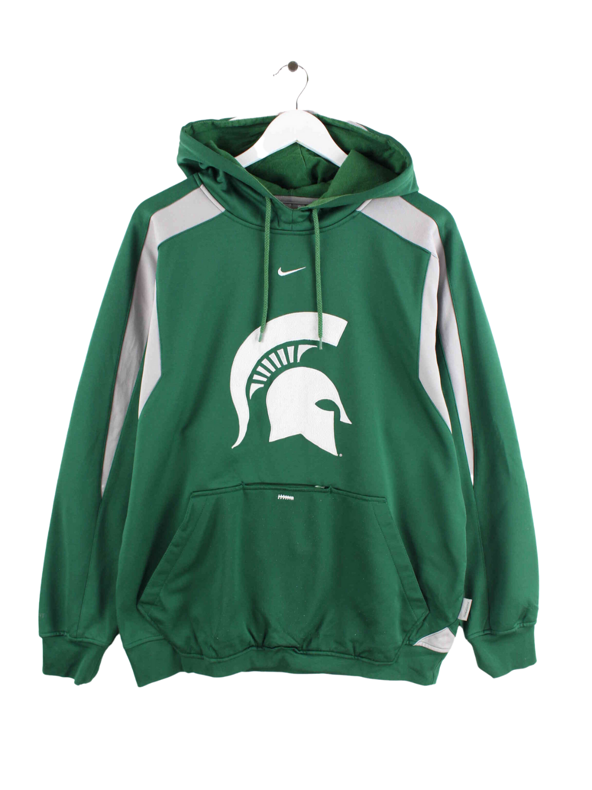 green nike center swoosh hoodie