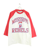 Logo 7 90s Vintage Mississippi Rebbels Print Half Sleeve Sweatshirt Grau XL (front image)