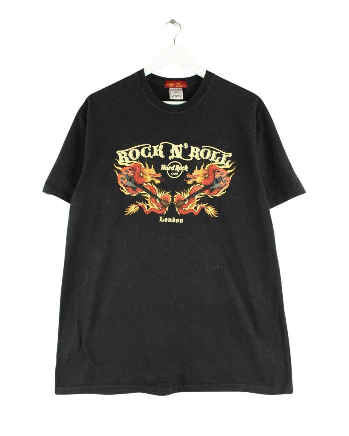 Hard Rock Cafe Dragon London Print T-Shirt Schwarz L (front image)