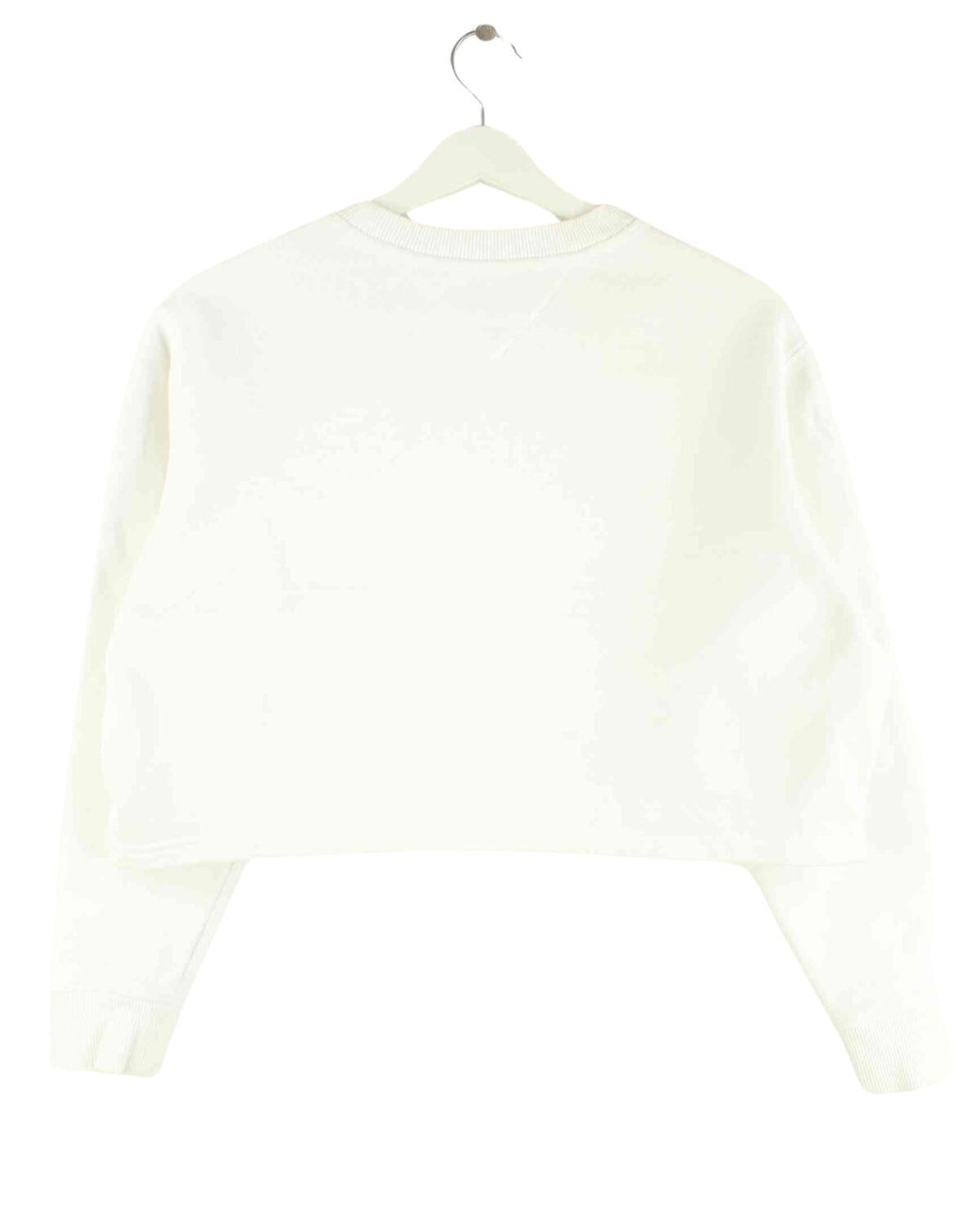 Tommy Hilfiger Damen Embroidered Crop Sweater Weiß XS (back image)