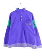 Vintage 90s Fleece Sweater Blau M (front image)