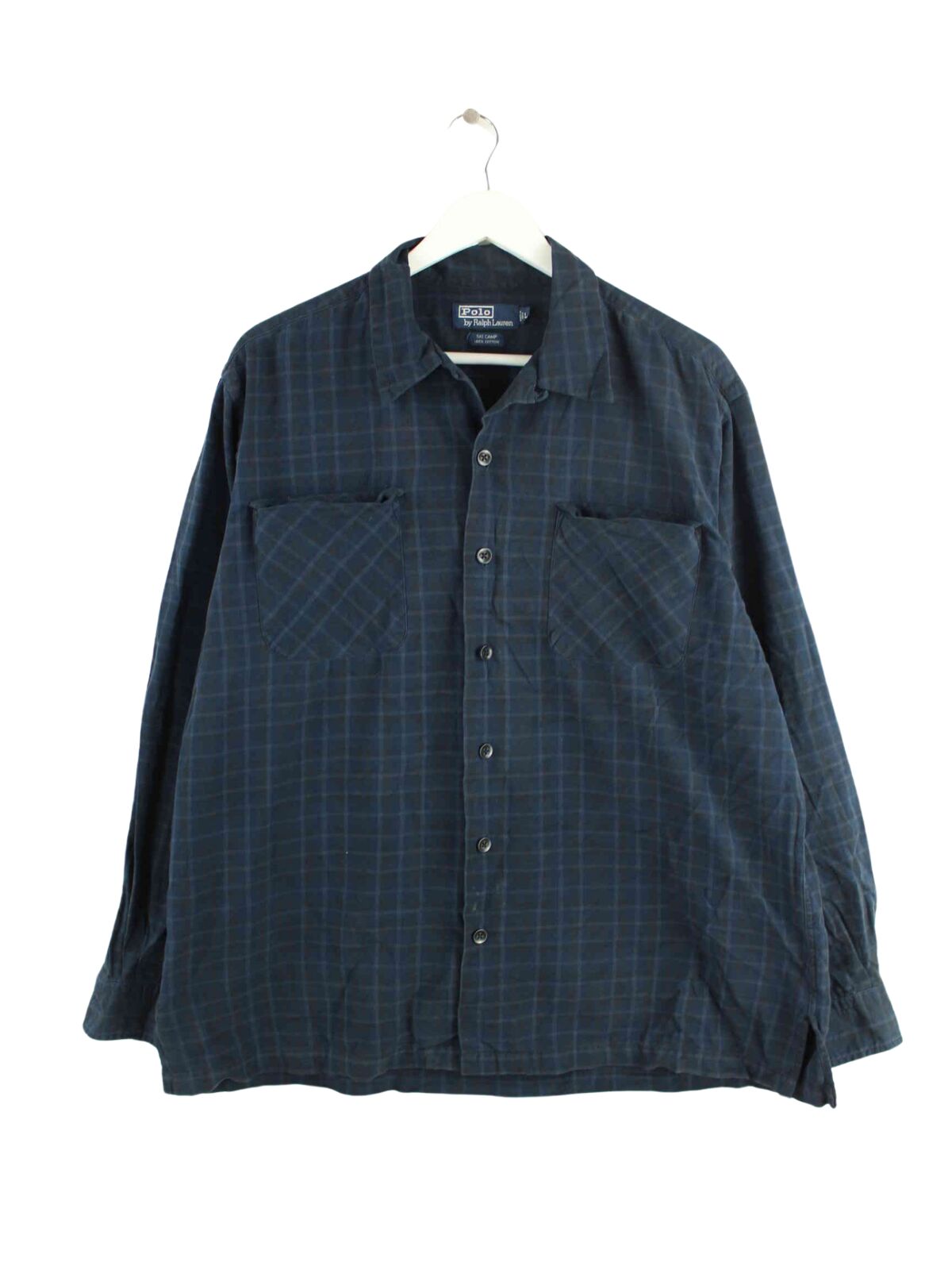 Ralph Lauren 90s Vintage Ski Camp Flannel Shirt Blue L – Peeces