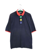 Carlo Colucci 90s Vintage Polo Schwarz XL (front image)