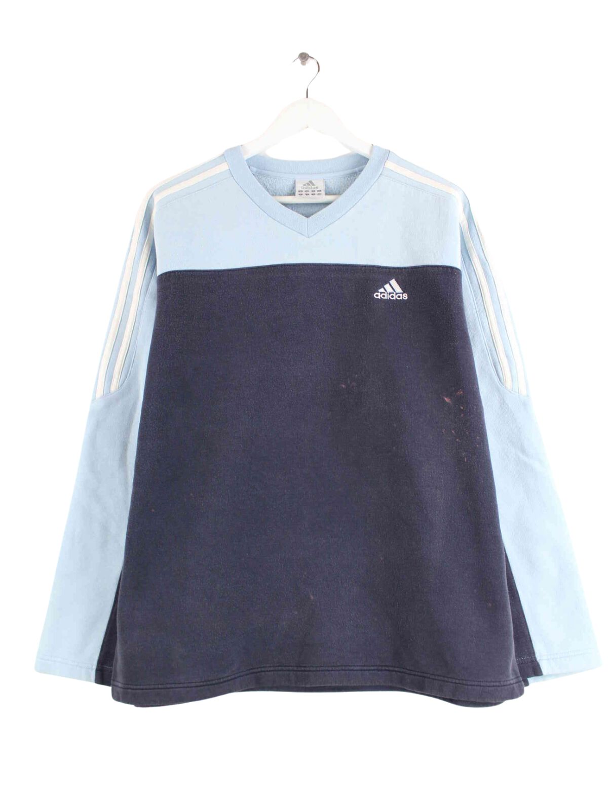Adidas y2k 3-Stripes Sweater Blau M (front image)