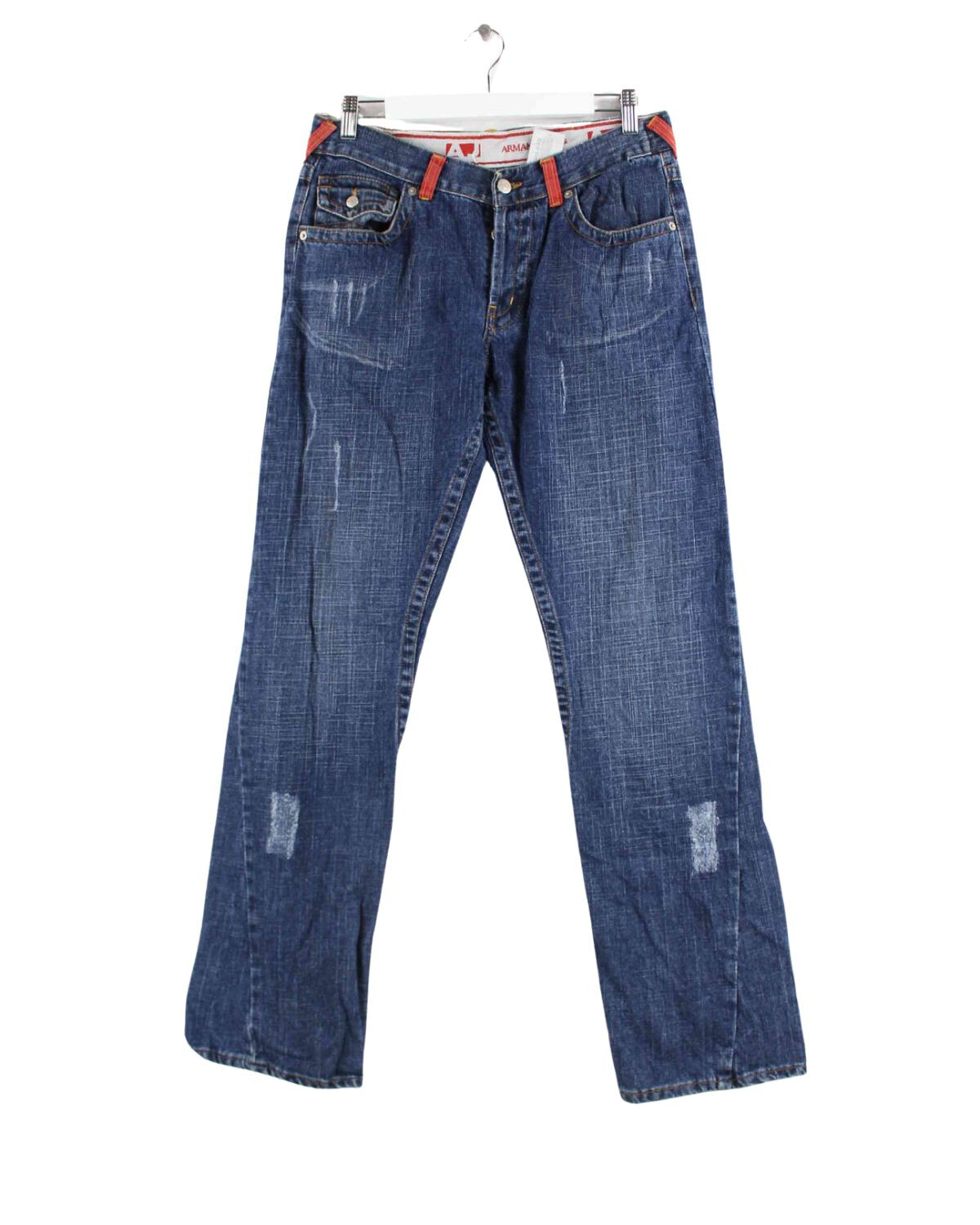 Armani y2k Used Look Jeans Blau W30 L32 (front image)