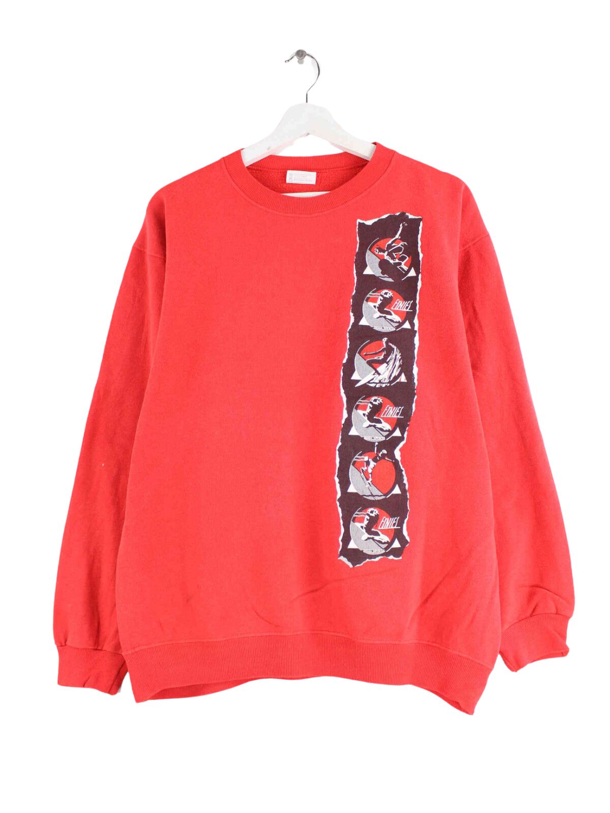 Hanes y2k Surf Print Sweater Rot L (front image)