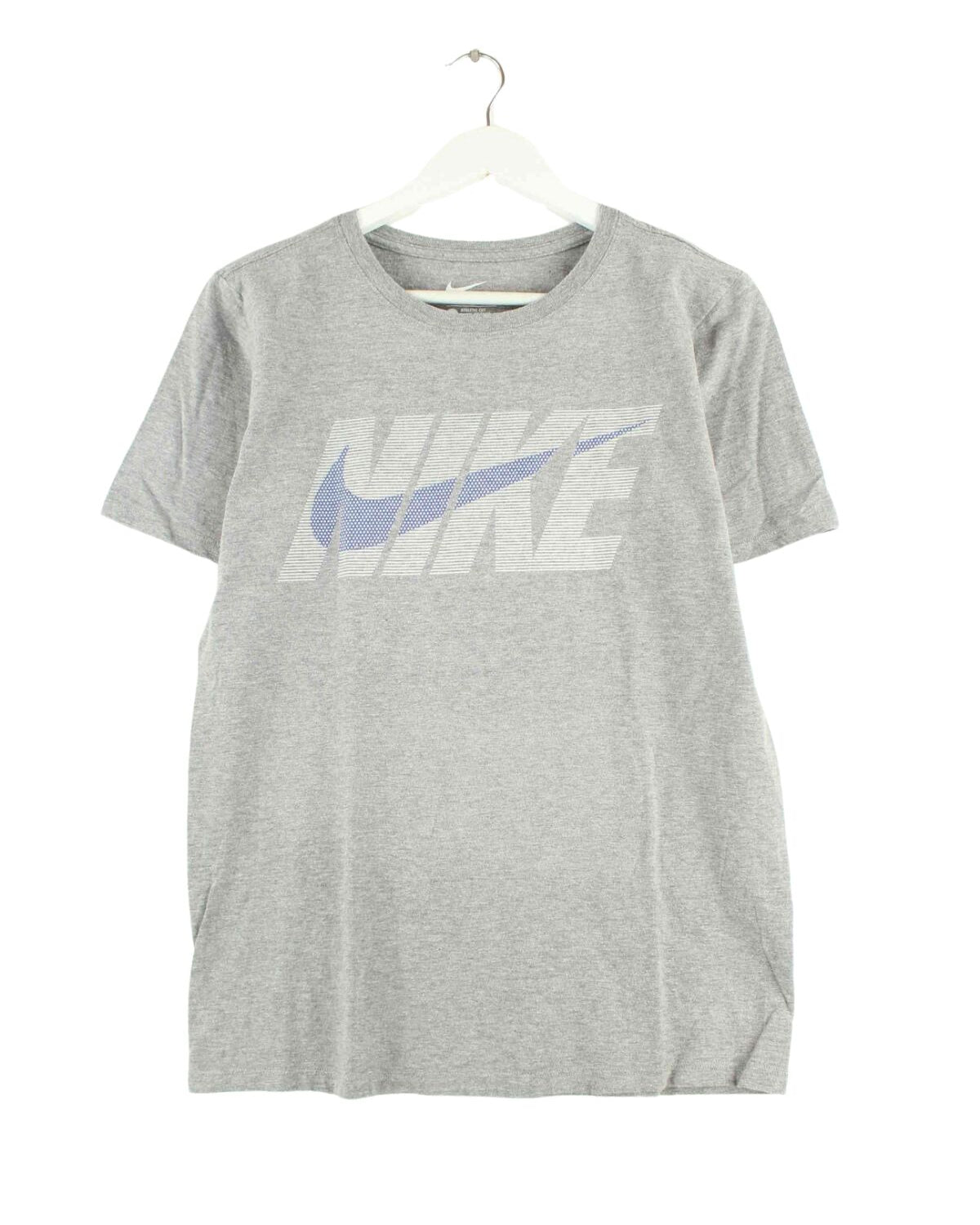 Nike Print T-Shirt Grau S (front image)