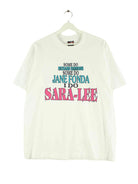 Fruit of the Loom 1994 Vintage Sara-Lee Print Single Stich T-Shirt Weiß L (front image)