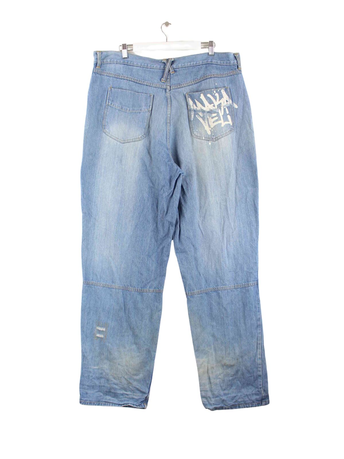 Makaveli y2k 2Pac Print Jeans Blau  (back image)