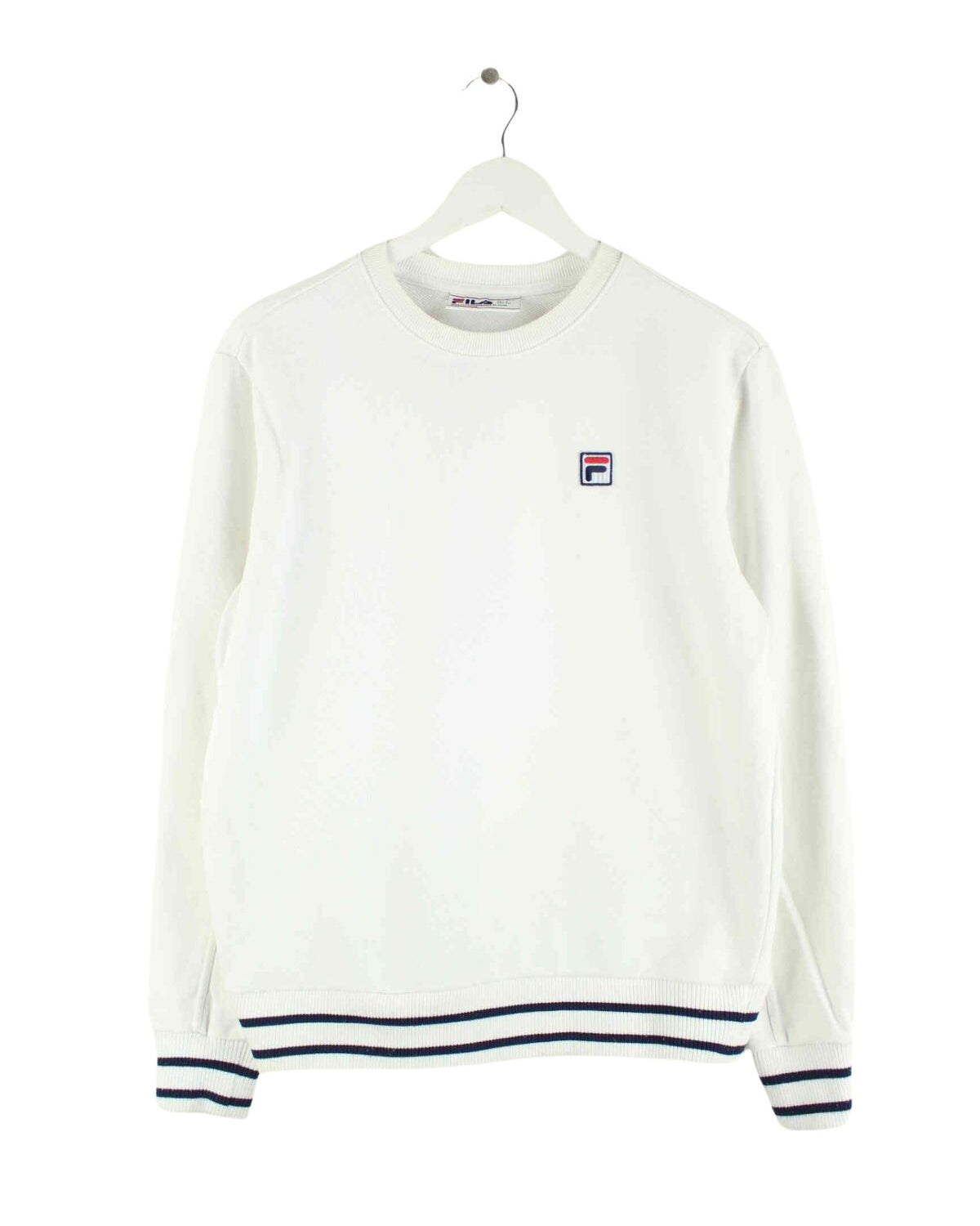 Fila Damen y2k Basic Sweater Weiß S (front image)