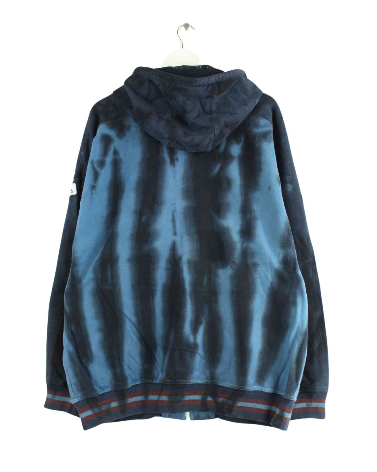 Adidas y2k Embroidered Tie Dye Zip Hoodie Blau XL (back image)