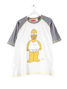 The Simpsons y2k Homer Print T-Shirt Weiß L (front image)