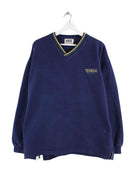 Vintage 90s USA Sportswear V-Neck Sweater Blau L (front image)