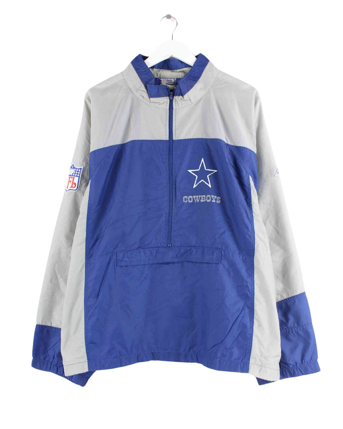 NFL 90s Vintage Cowboys Trainingsjacke Blau XL (front image)