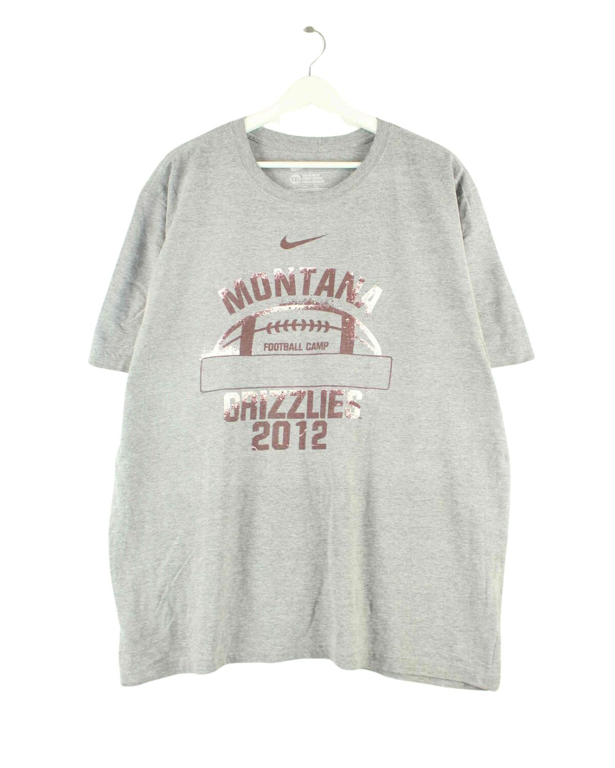 Nike 2012 Montana Grizzlies Print T-Shirt Grau XXL (front image)