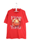 Fruit of the Loom 2002 Fear The Turtle Maryland Print T-Shirt Rot 3XL (front image)