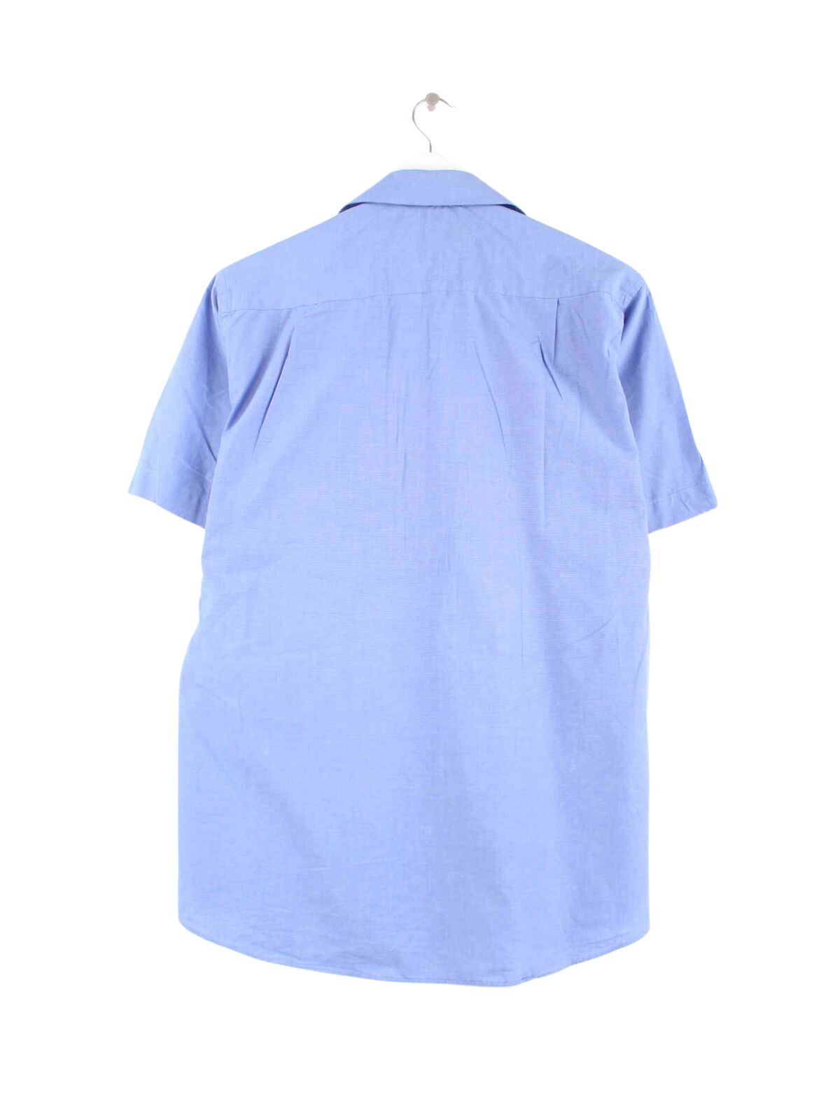 Ralph Lauren 90s Vintage Kurzarm Hemd Blau L (back image)