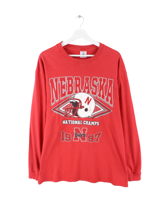 Delta Nebraska Huskers Sweatshirt Rot L