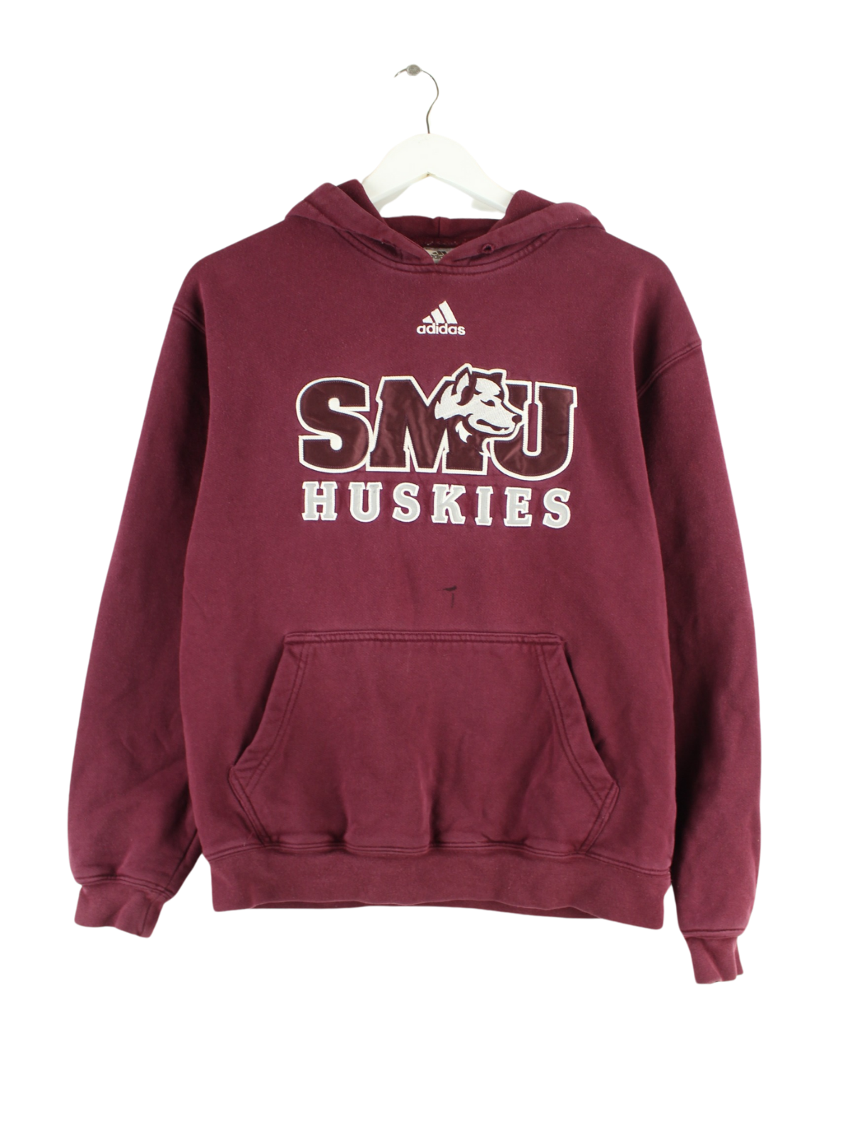 Adidas SMU Huskies Embroidered Hoodie Red XS Peeces