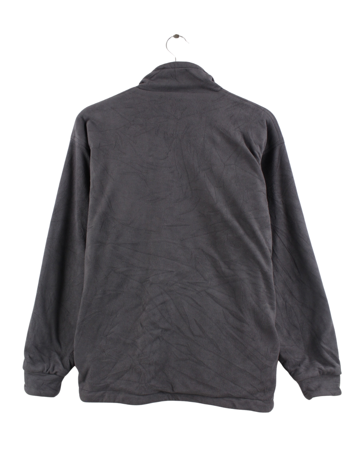 The North Face Men's Krestwood Fleece Sweater Jacket Gray Small Coat Ribbed  EUC