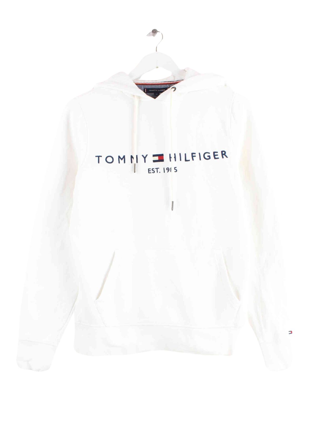 Tommy Hilfiger Embroidered Hoodie Weiß XS (front image)