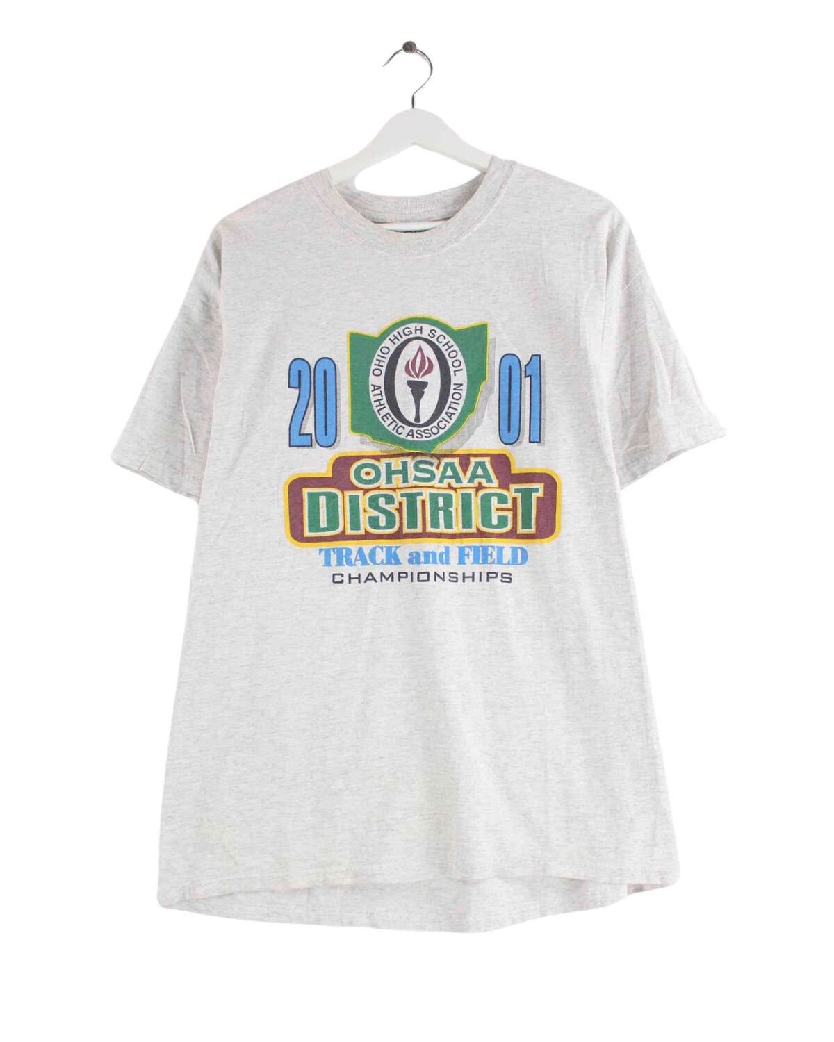 Port & Company 2001 Ohio High School Print T-Shirt Grau L (front image)