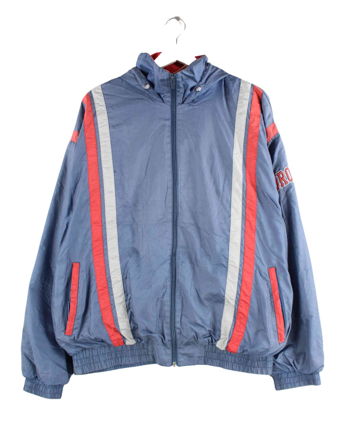 Vintage 90s Brooks Embroidered Trainingsjacke Blau XL (front image)