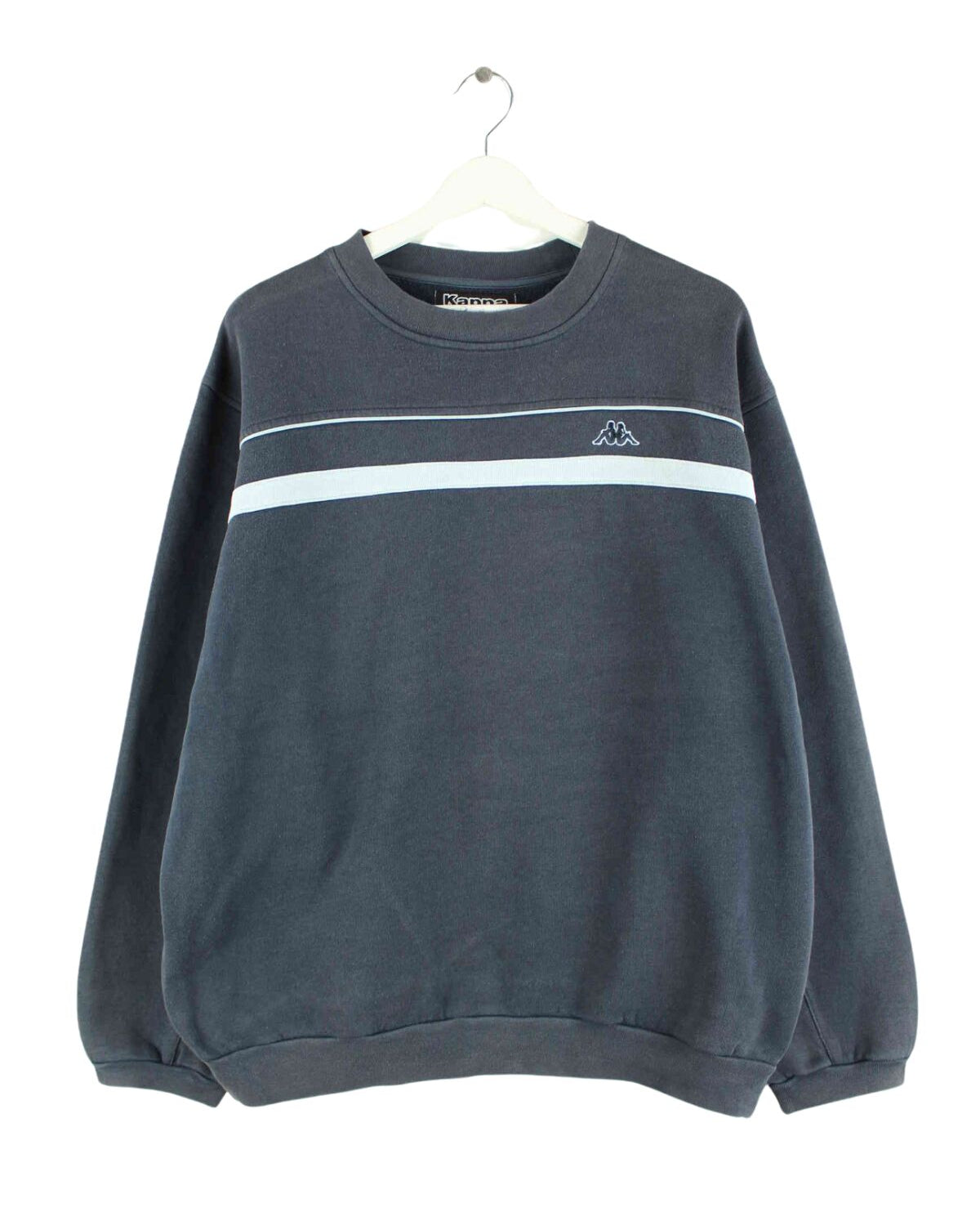 Kappa y2k Basic Sweater Blau XL (front image)