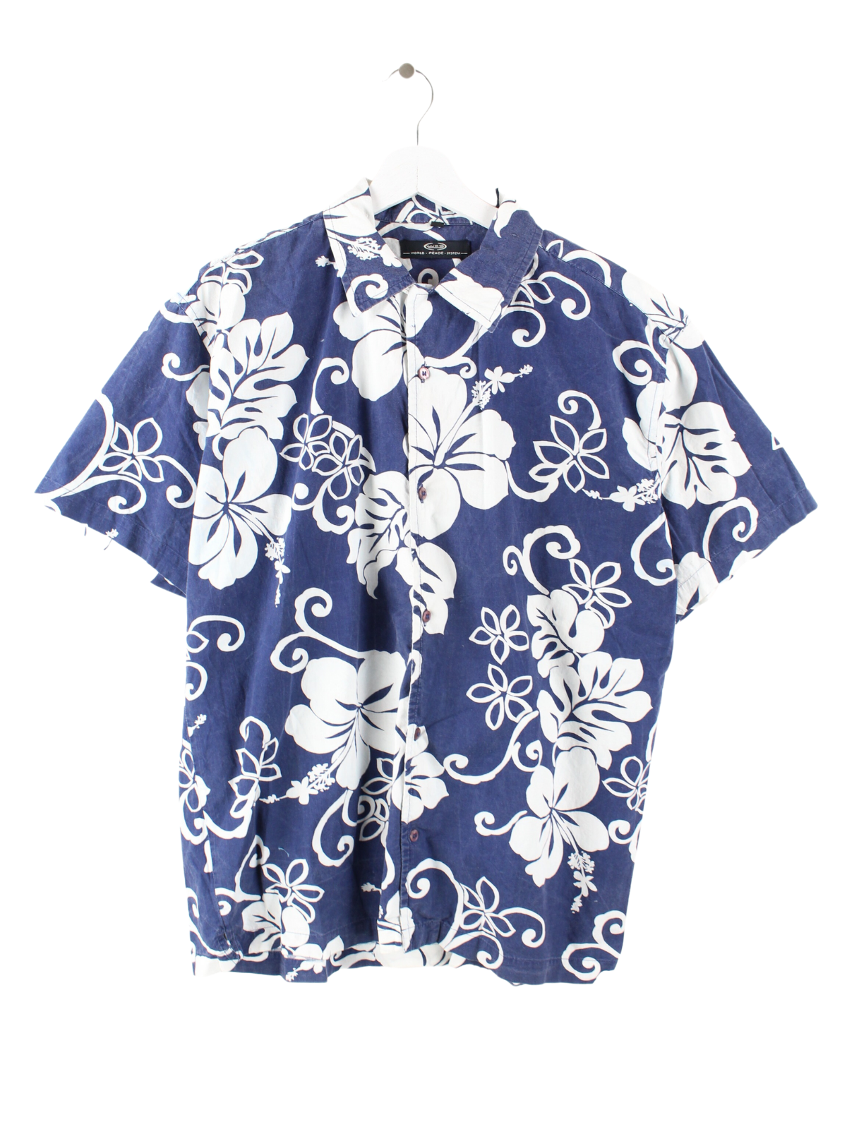 Vintage Hawaii Hemd Blau L