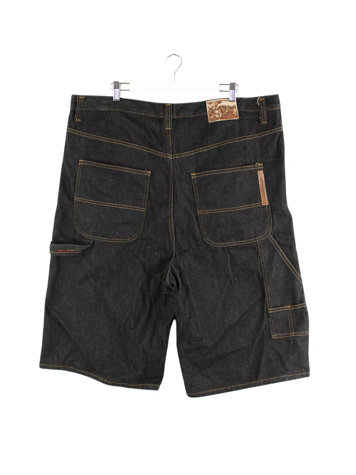 Sean John 90s Vintage Carpenter Jorts / Jeans Shorts Grau W42 (front image)