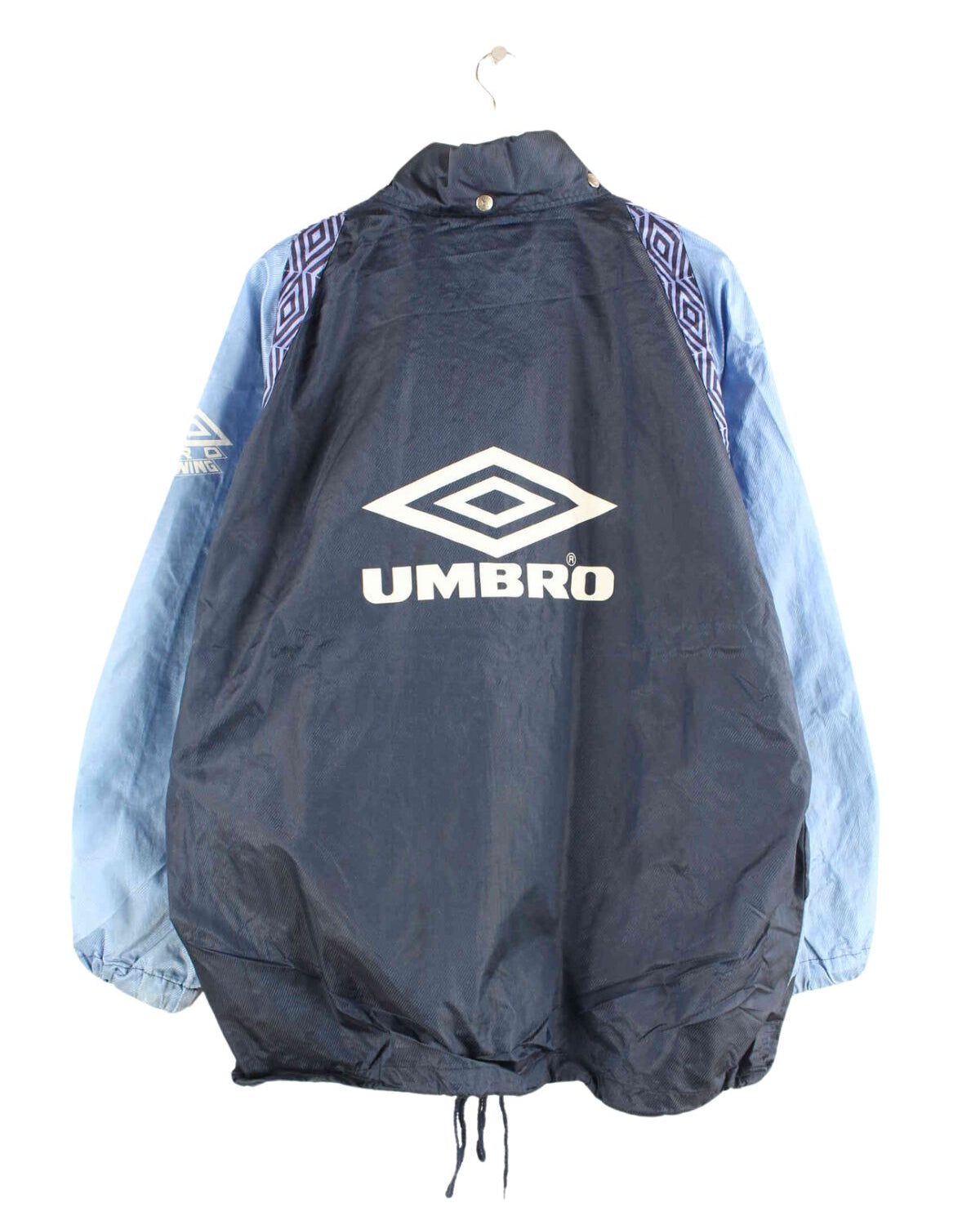 Umbro 90s Vintage Print Trainingsjacke Blau XL (back image)