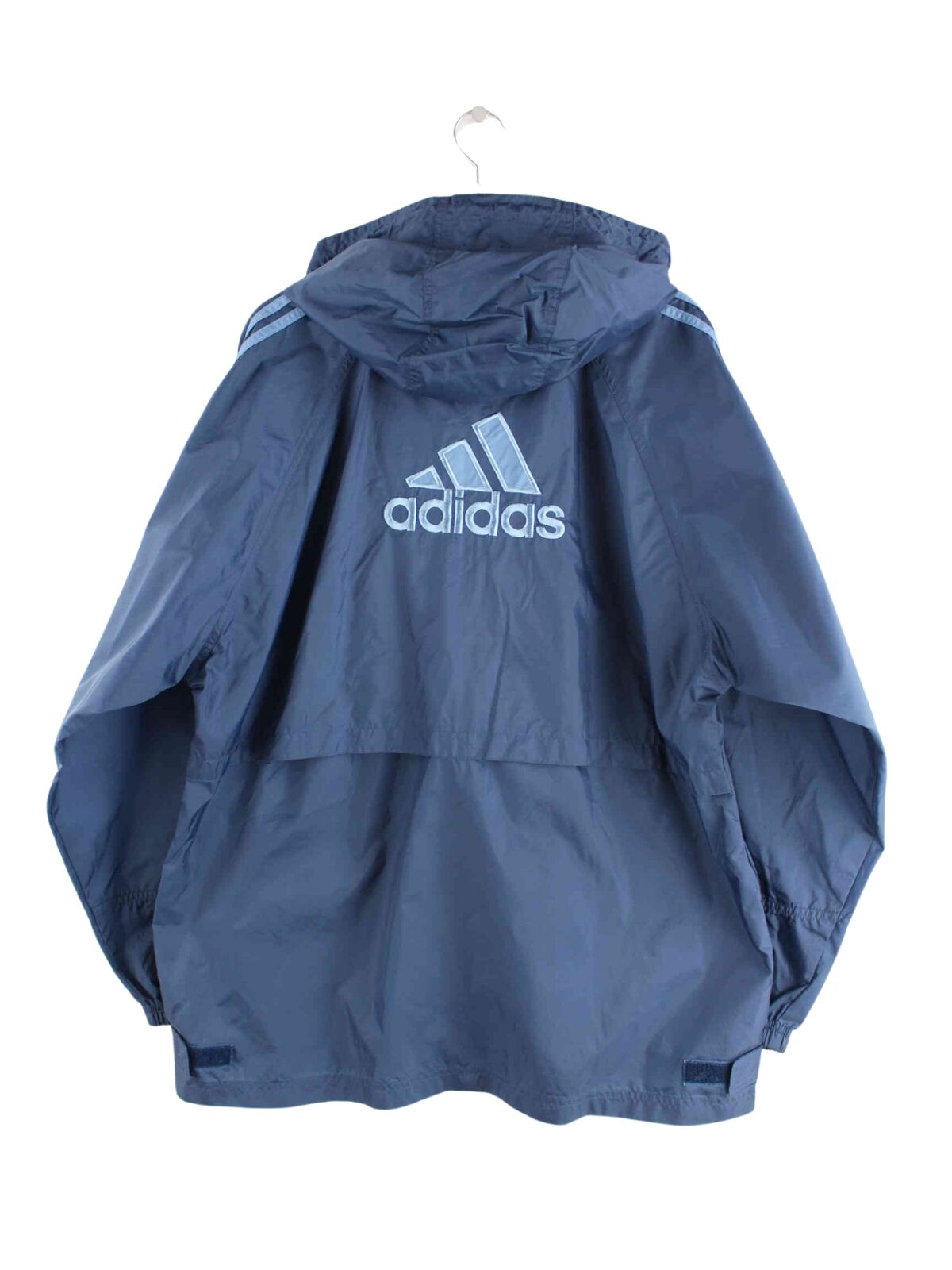 Adidas 90s Vintage Big Logo Jacke Blau L (back image)