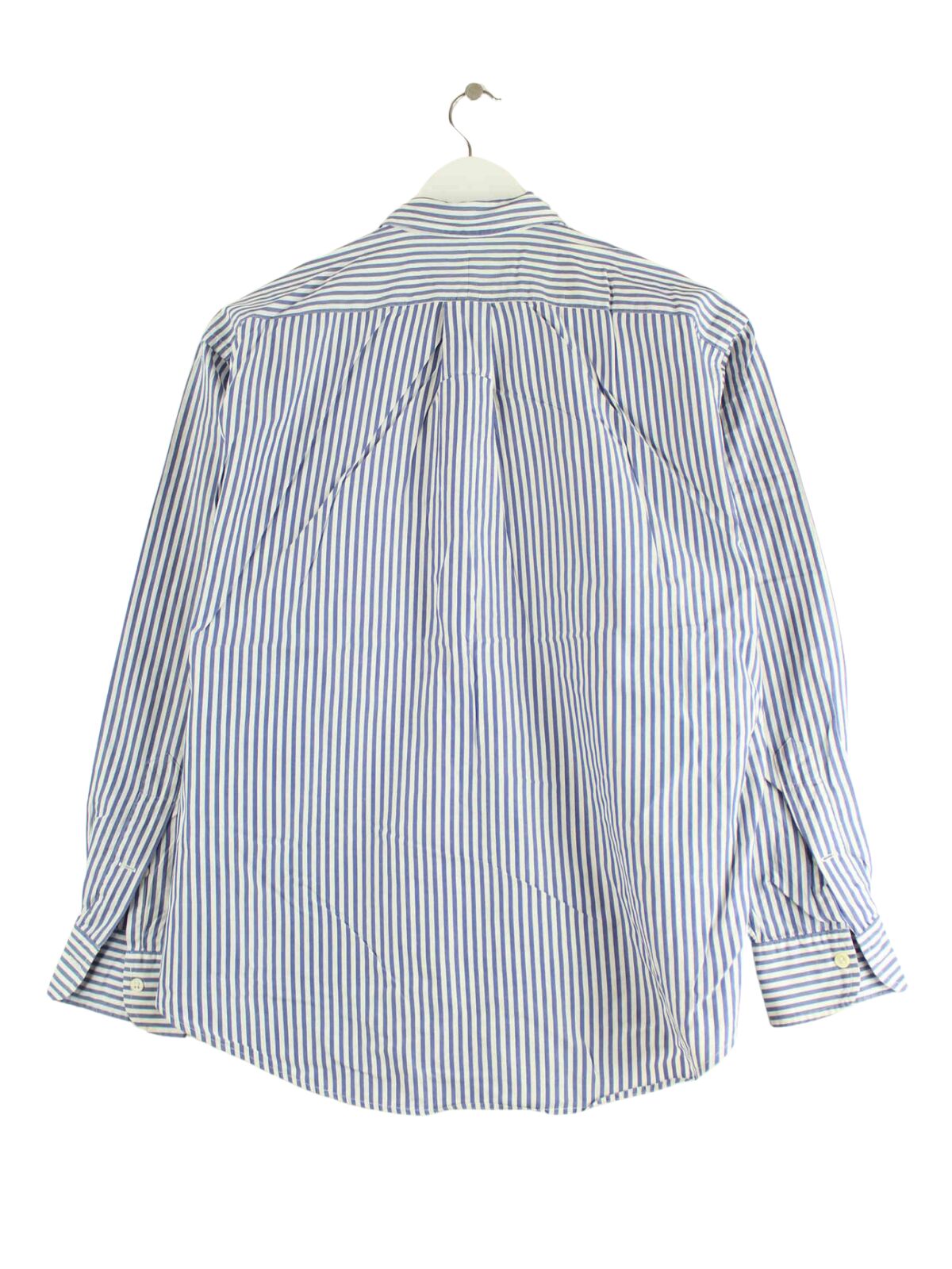 Ralph Lauren 90s Vintage Striped Hemd Blau XS (back image)