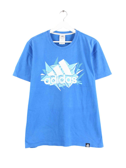 Adidas Print T-Shirt Blau M