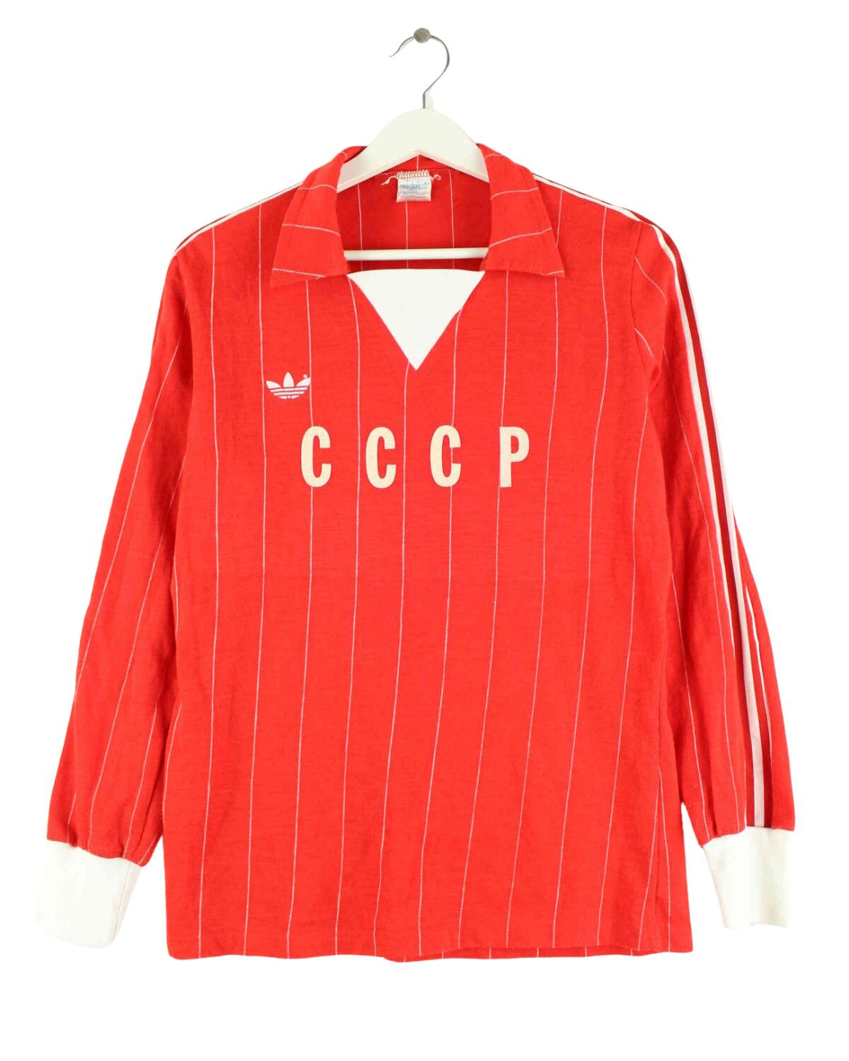 Adidas 70s Vintage Sowjet CCCP Print Trikot Rot XS (front image)