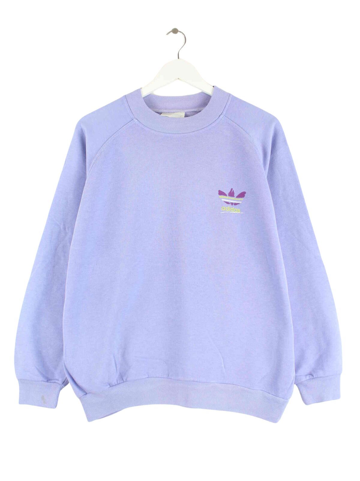 Adidas 80s Vintage Trefoil Print Sweater Blau S (front image)